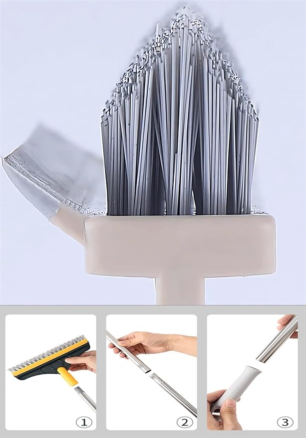 2 In 1 Floor Cleaning Brush Bathroom Tile Windows Floor Cleaning Brush With 120° Rotatable Head