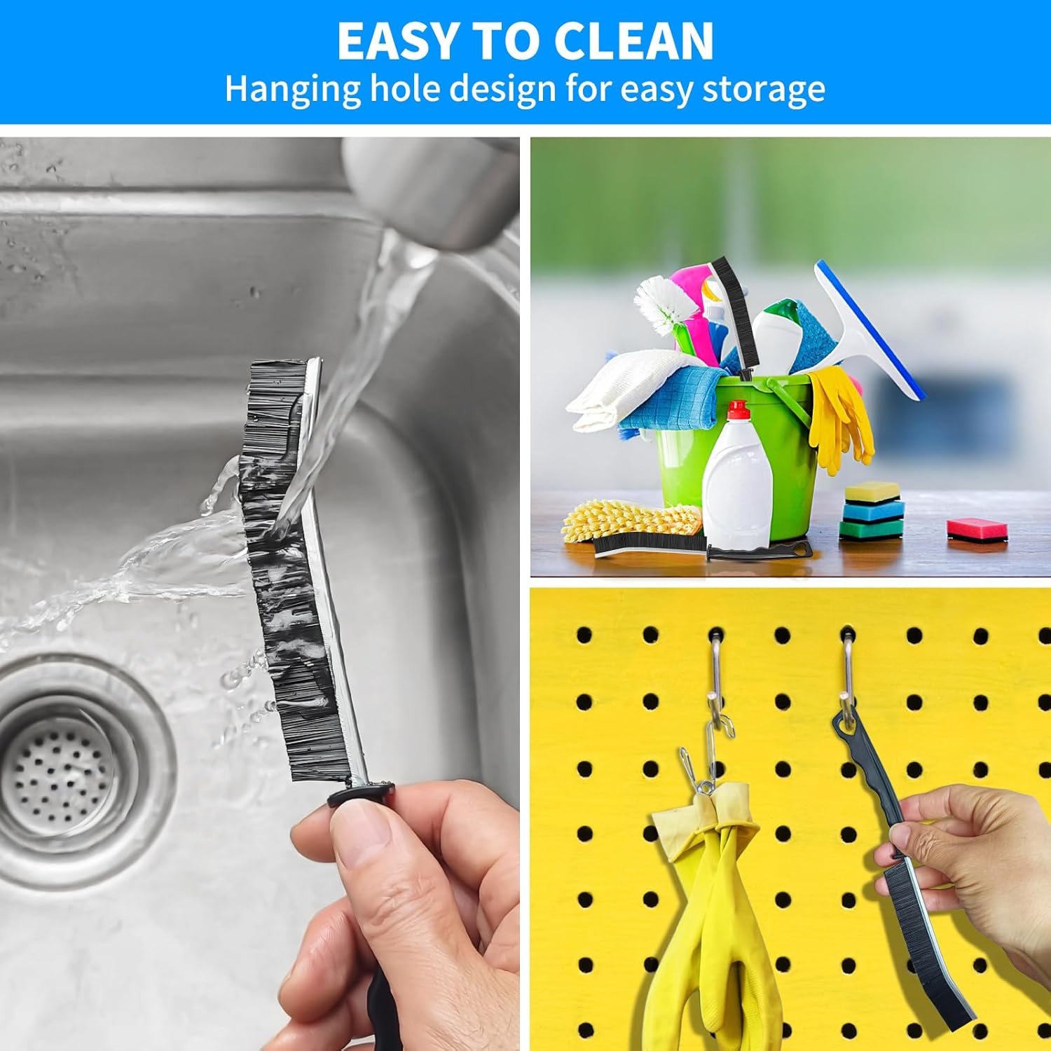Multifunctional Thin Cleaning Brush for Tight Spaces,Hard Gap