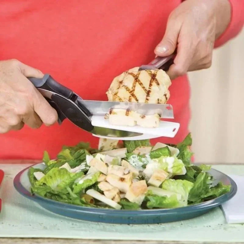 2 In 1 Cutting Board Utility Cutter Stainless Steel